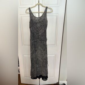 Vintage Black and White Sleeveless Dress